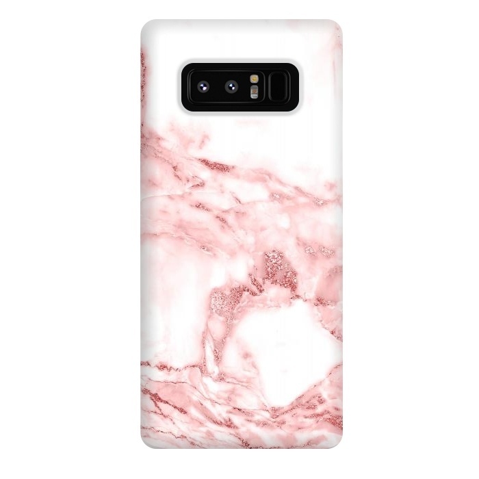Galaxy Note 8 StrongFit RoseGold and White Fashion Marble  by  Utart