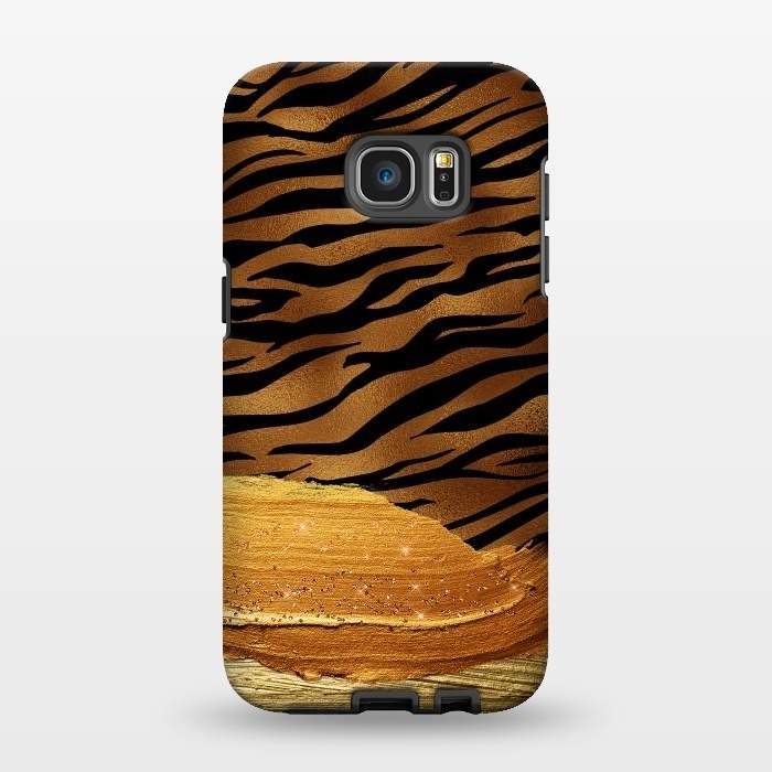 Galaxy S7 EDGE StrongFit Hot Tiger Skin  by  Utart