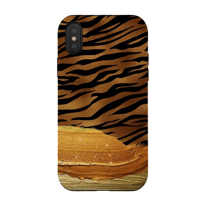 iPhone Xs / X StrongFit Hot Tiger Skin  by  Utart