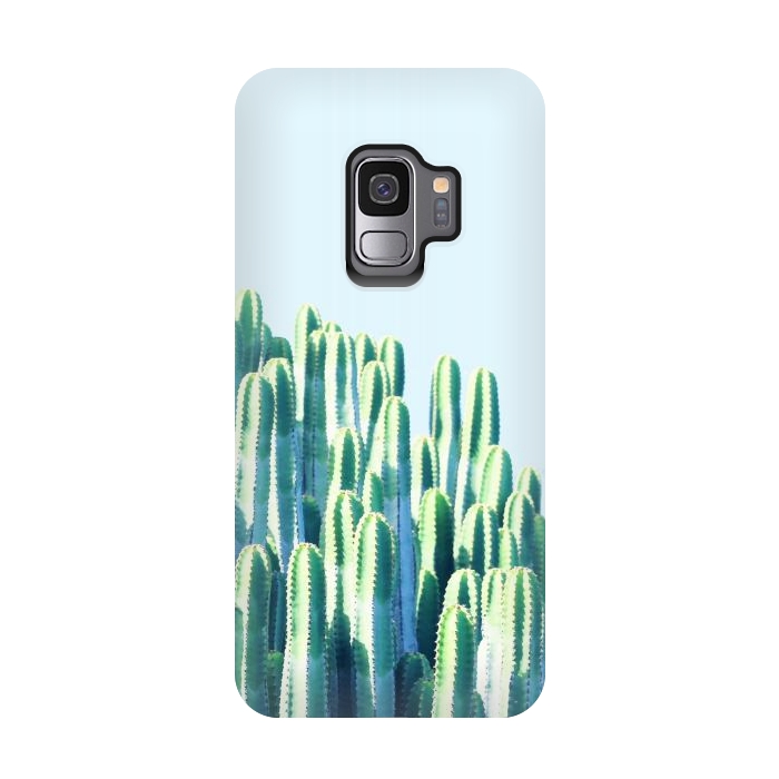 Galaxy S9 StrongFit Cactus by the Sea by Uma Prabhakar Gokhale