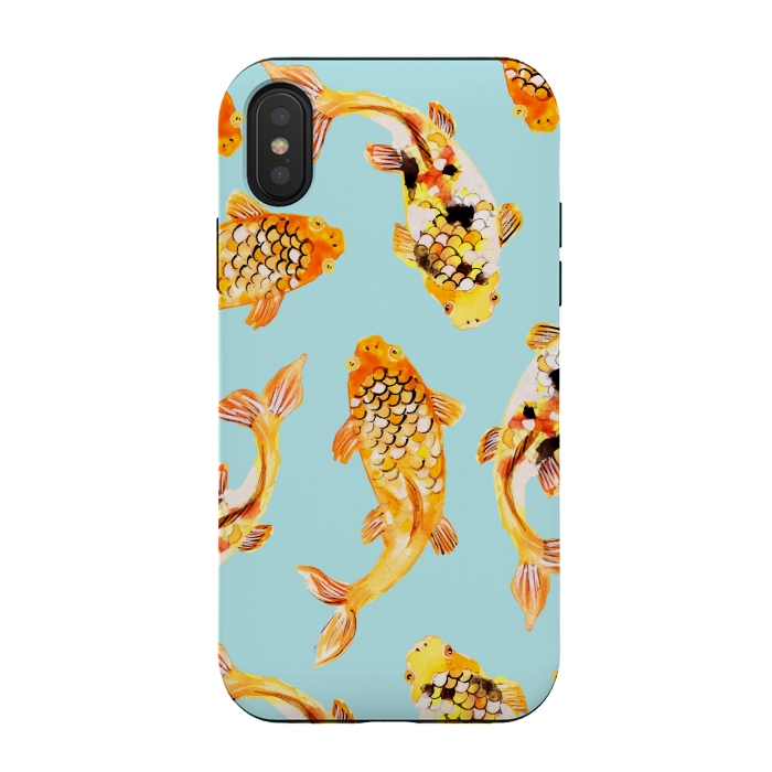 iPhone Xs / X StrongFit Goldfish by Uma Prabhakar Gokhale