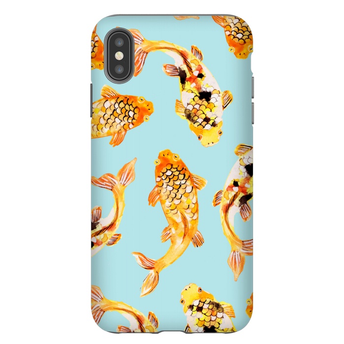 iPhone Xs Max StrongFit Goldfish by Uma Prabhakar Gokhale
