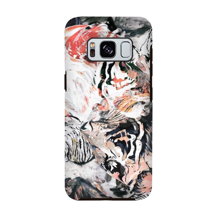 Galaxy S8 StrongFit Ink painted tiger illustration by Oana 