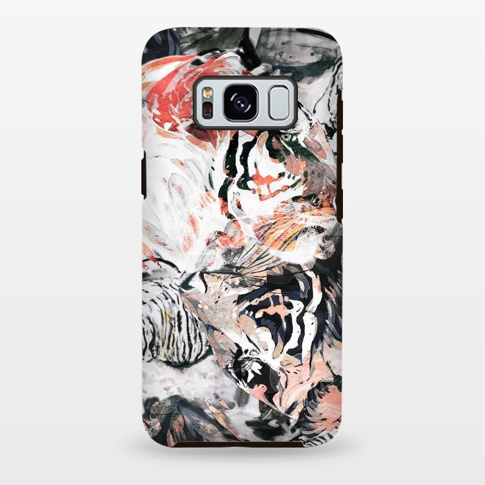 Galaxy S8 plus StrongFit Ink painted tiger illustration by Oana 