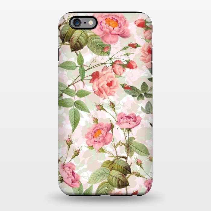 iPhone 6/6s plus StrongFit Blush Roses Garden - Hand drawn vintage roses by  Utart