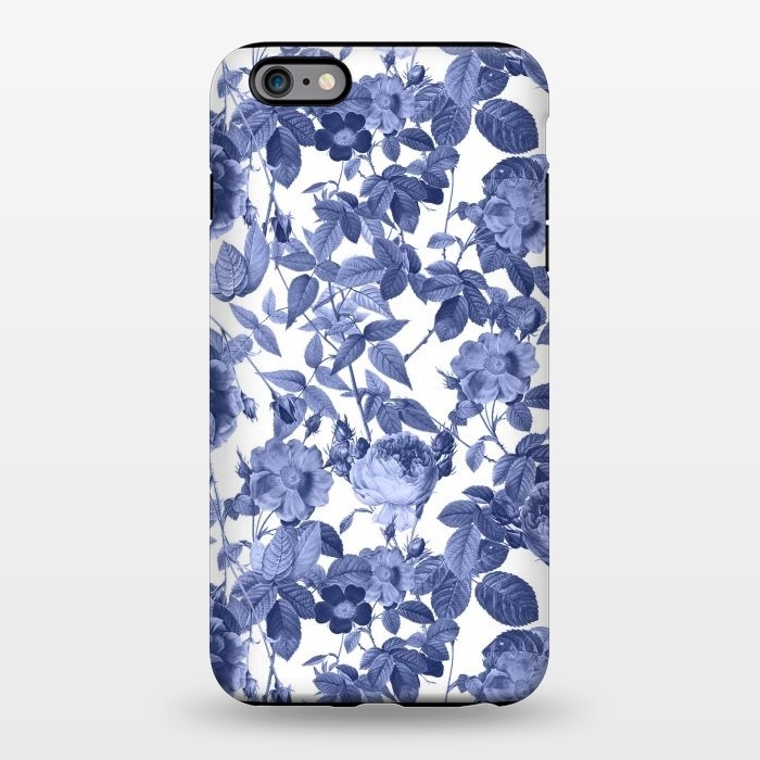 iPhone 6/6s plus StrongFit Chinoiserie Blue Rose Garden - Vintage Roses by  Utart