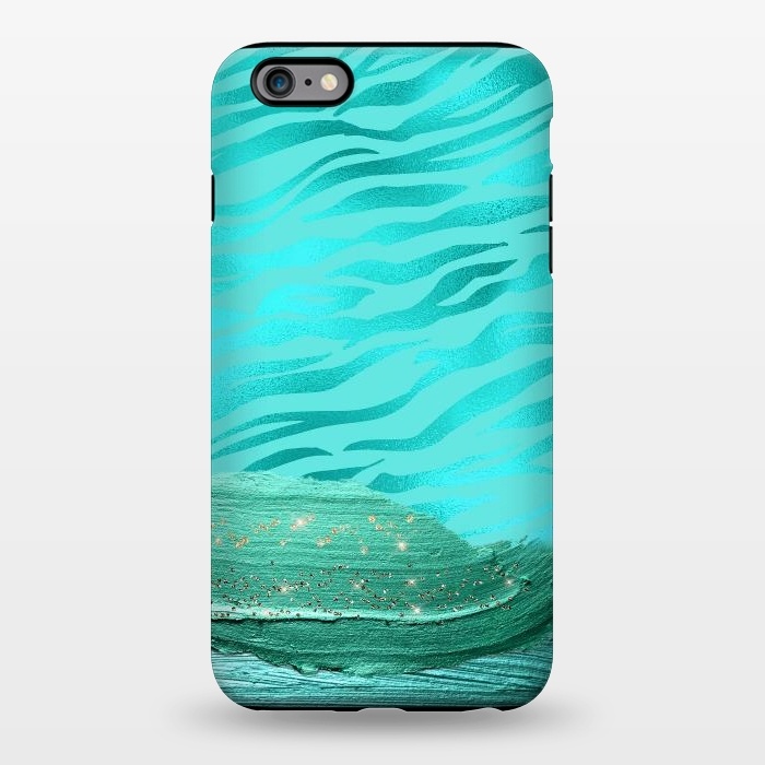 iPhone 6/6s plus StrongFit Turquoise Tiger skin with thick paint strokes by  Utart