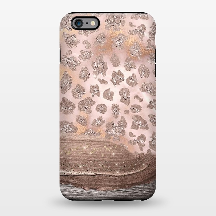 iPhone 6/6s plus StrongFit Blush Cheetah Skin with thick paint strokes by  Utart