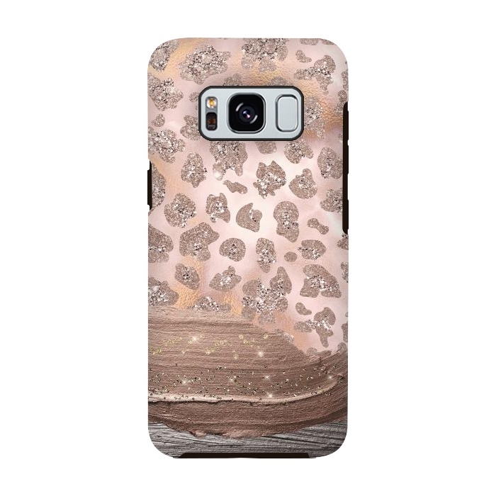 Galaxy S8 StrongFit Blush Cheetah Skin with thick paint strokes by  Utart