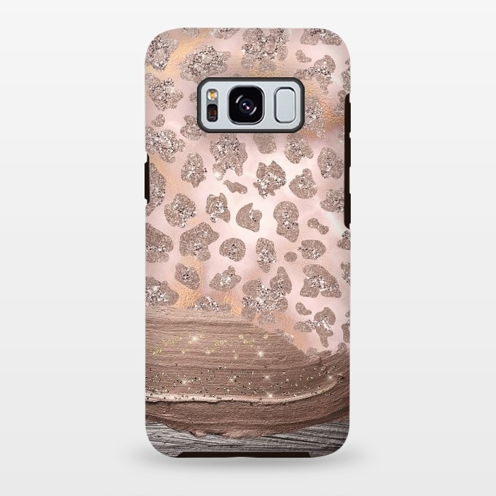Galaxy S8 plus StrongFit Blush Cheetah Skin with thick paint strokes by  Utart