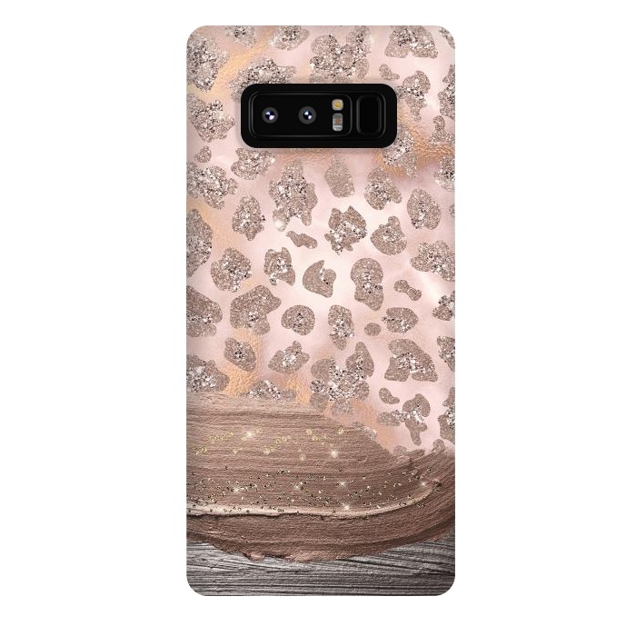 Galaxy Note 8 StrongFit Blush Cheetah Skin with thick paint strokes by  Utart