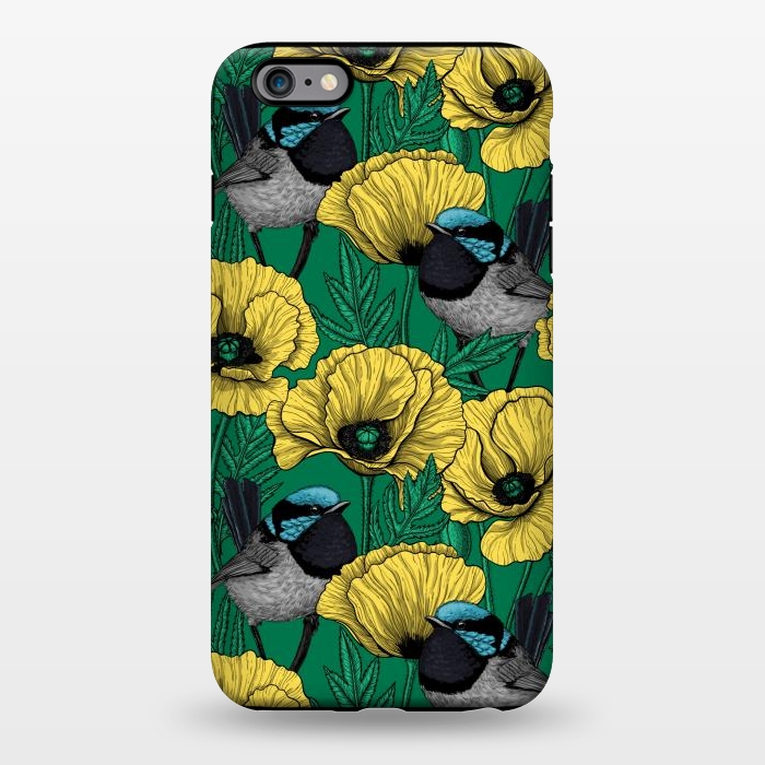 iPhone 6/6s plus StrongFit Fairy wren and poppies 2 by Katerina Kirilova