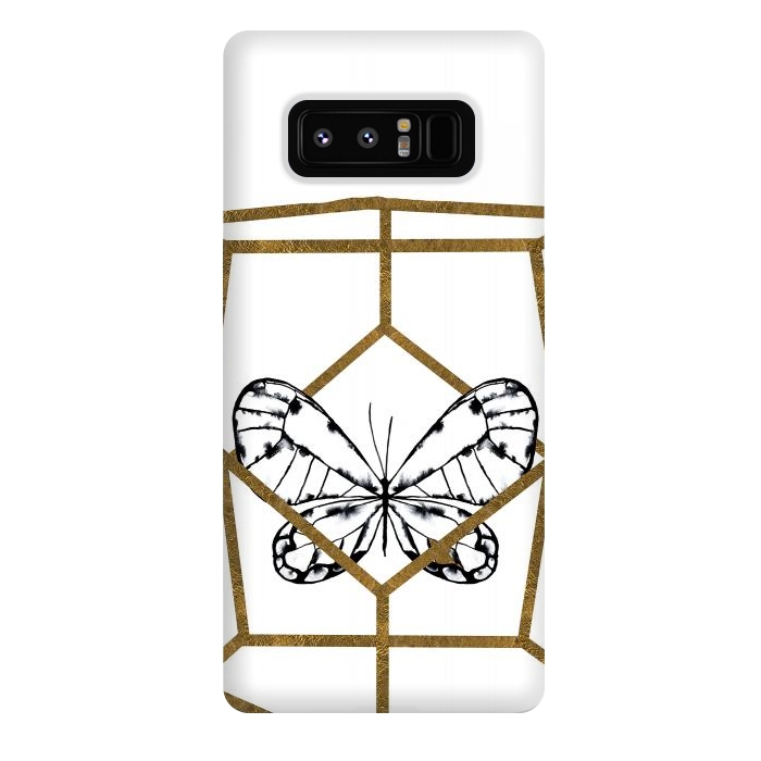 Galaxy Note 8 StrongFit Butterfly by Amaya Brydon