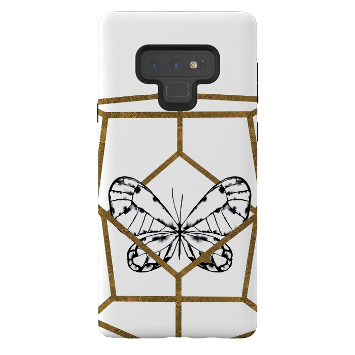 Galaxy Note 9 StrongFit Butterfly by Amaya Brydon