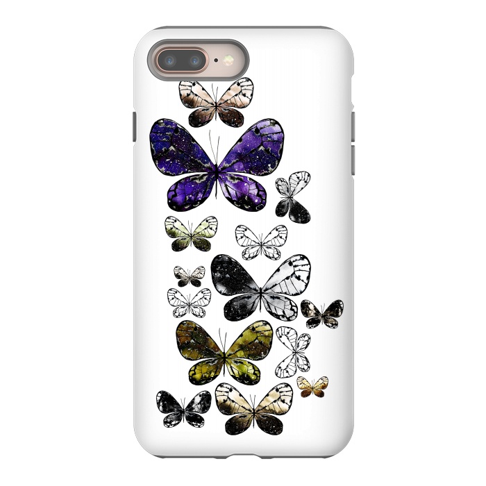 iPhone 7 plus StrongFit Metallic Moth by Amaya Brydon