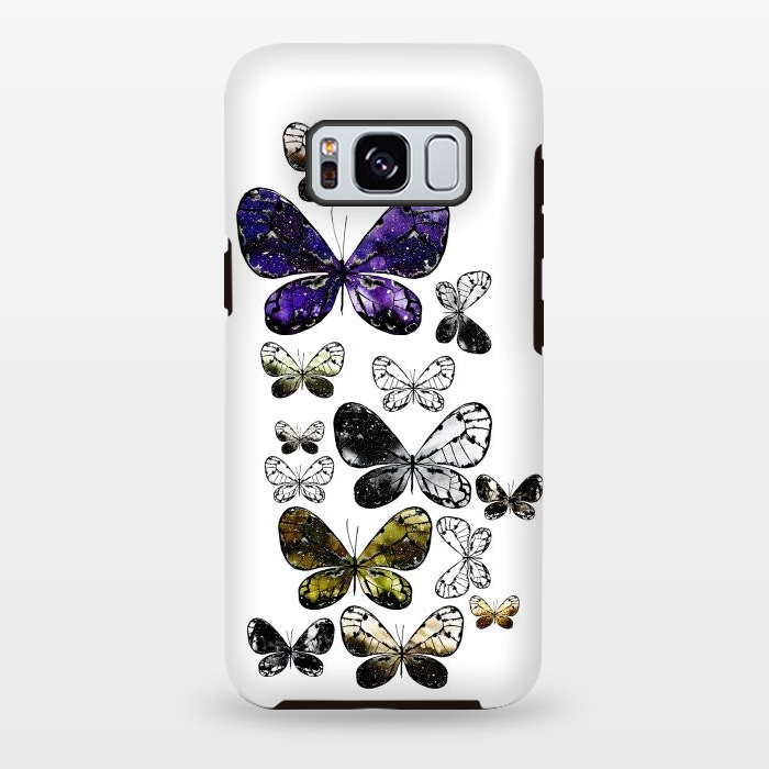 Galaxy S8 plus StrongFit Metallic Moth by Amaya Brydon