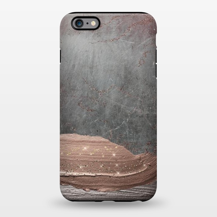 iPhone 6/6s plus StrongFit Blush thick hand drawn strokes on Concrete by  Utart