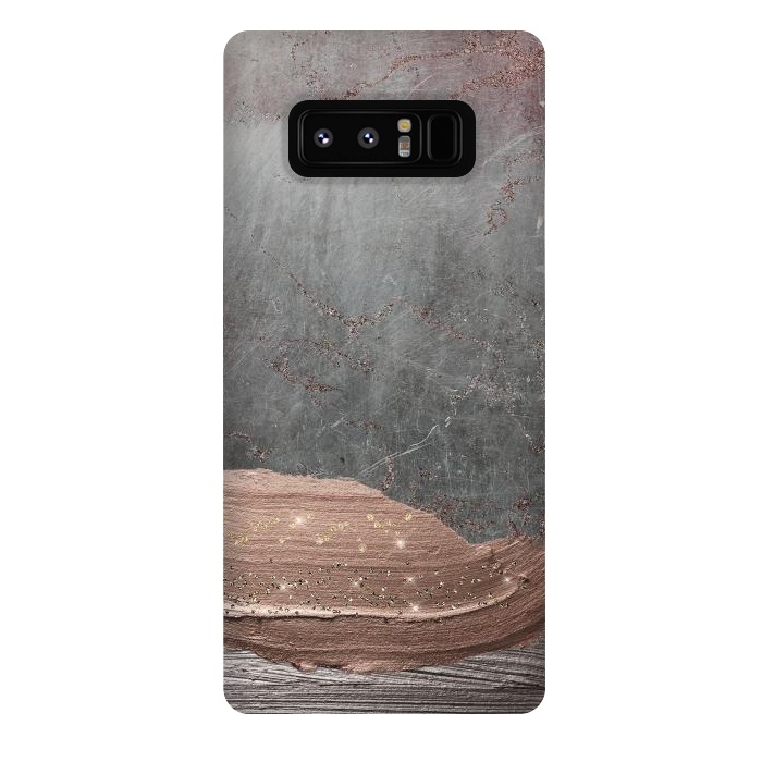 Galaxy Note 8 StrongFit Blush thick hand drawn strokes on Concrete by  Utart