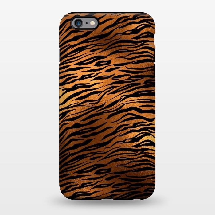 iPhone 6/6s plus StrongFit Dark Gold and Black Tiger Skin by  Utart