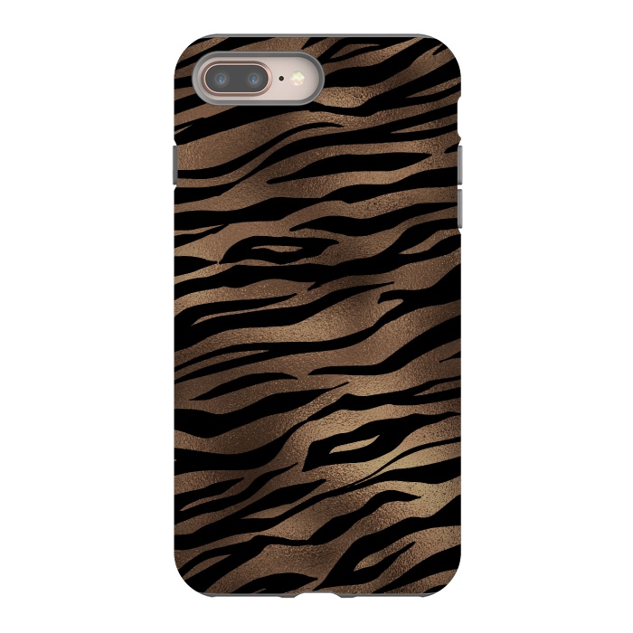 iPhone 7 plus StrongFit Mocca and Black Tiger Fur by  Utart