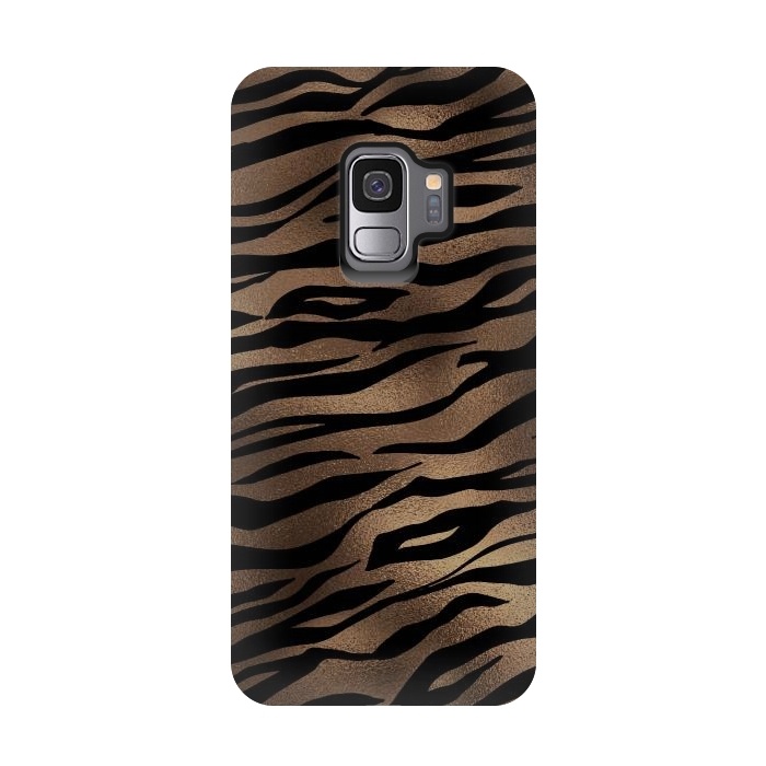 Galaxy S9 StrongFit Mocca and Black Tiger Fur by  Utart