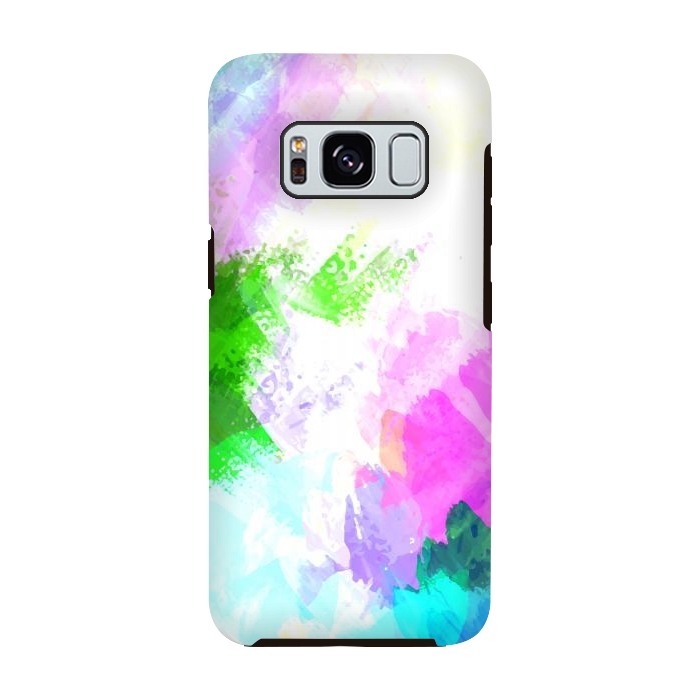 Galaxy S8 StrongFit Abstract watercolor paint by Bledi