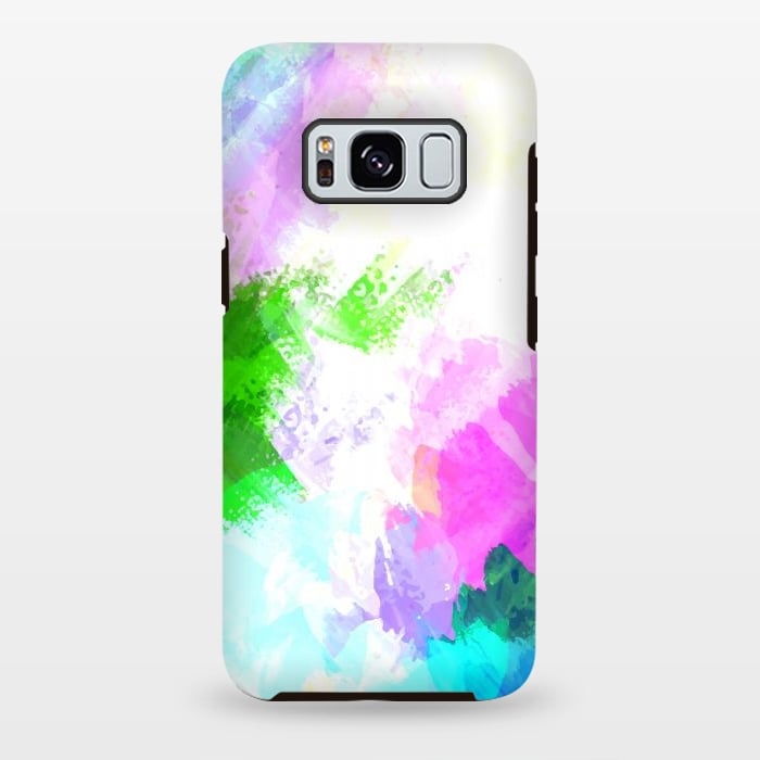 Galaxy S8 plus StrongFit Abstract watercolor paint by Bledi