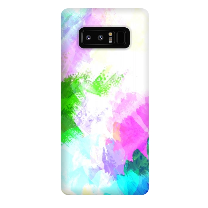 Galaxy Note 8 StrongFit Abstract watercolor paint by Bledi