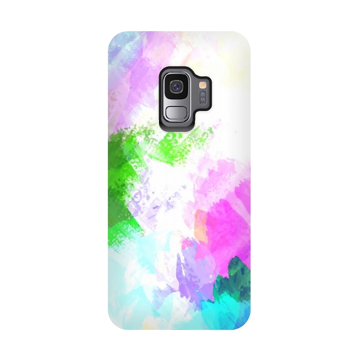 Galaxy S9 StrongFit Abstract watercolor paint by Bledi