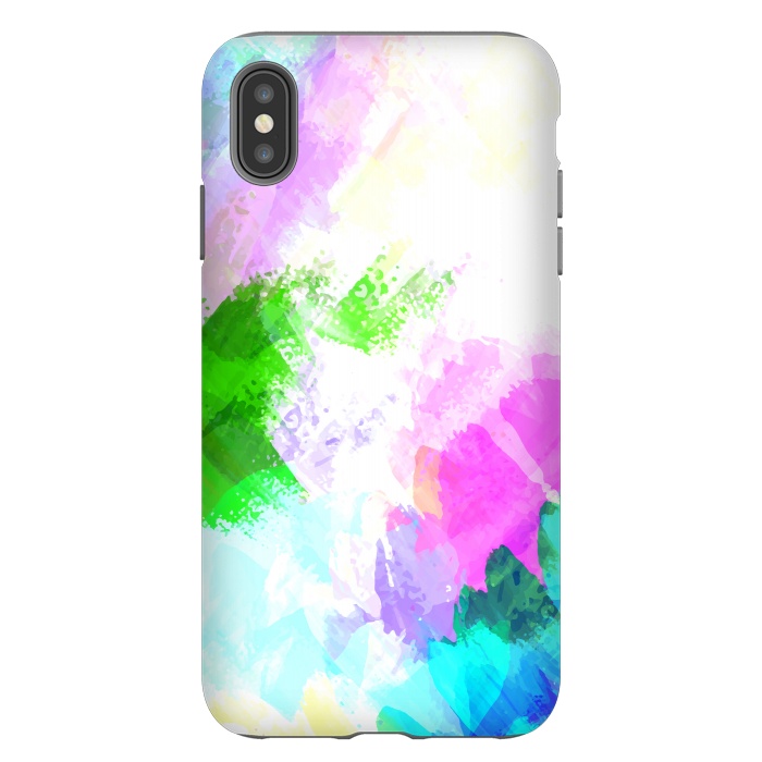 iPhone Xs Max StrongFit Abstract watercolor paint by Bledi