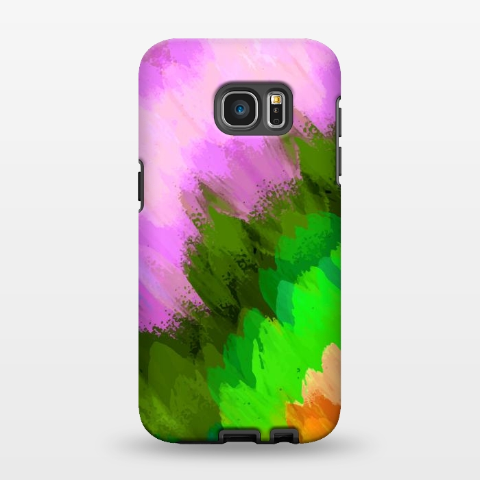 Galaxy S7 EDGE StrongFit Watercolor waterfall, nature by Bledi