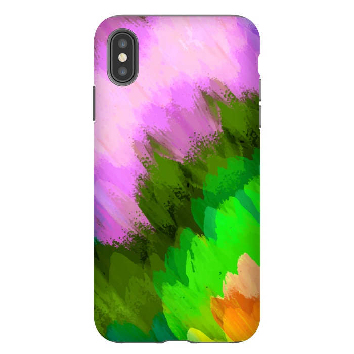 iPhone Xs Max StrongFit Watercolor waterfall, nature by Bledi