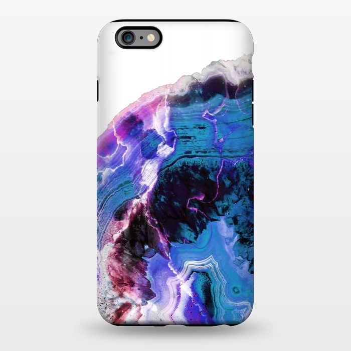 iPhone 6/6s plus StrongFit Deep blue purple agate marble art by Oana 