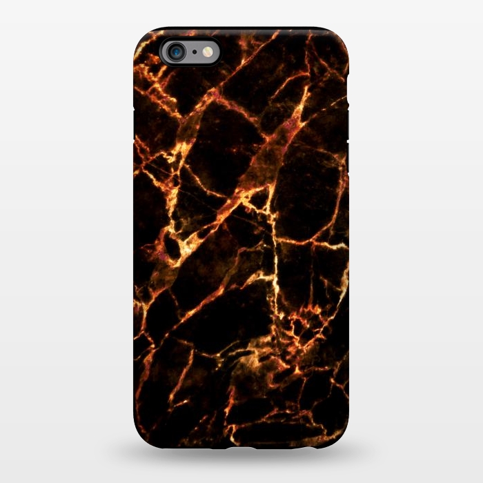 iPhone 6/6s plus StrongFit Golden cracks marble  by Oana 