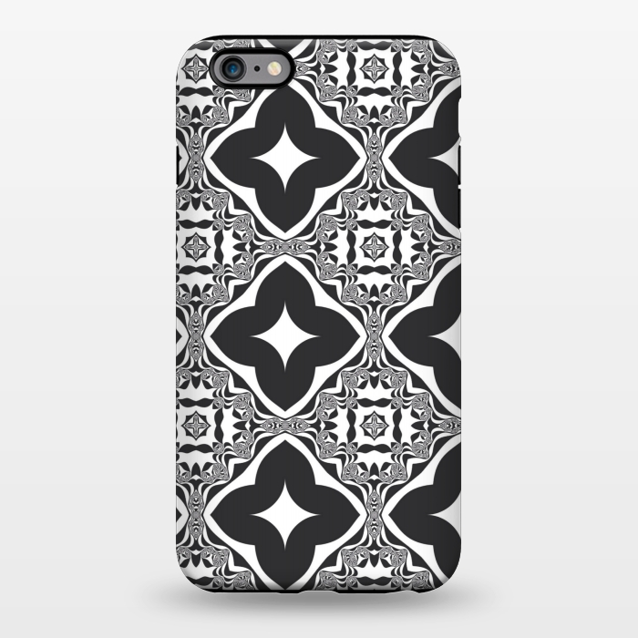 iPhone 6/6s plus StrongFit BLACK WHITE SQUARES by MALLIKA