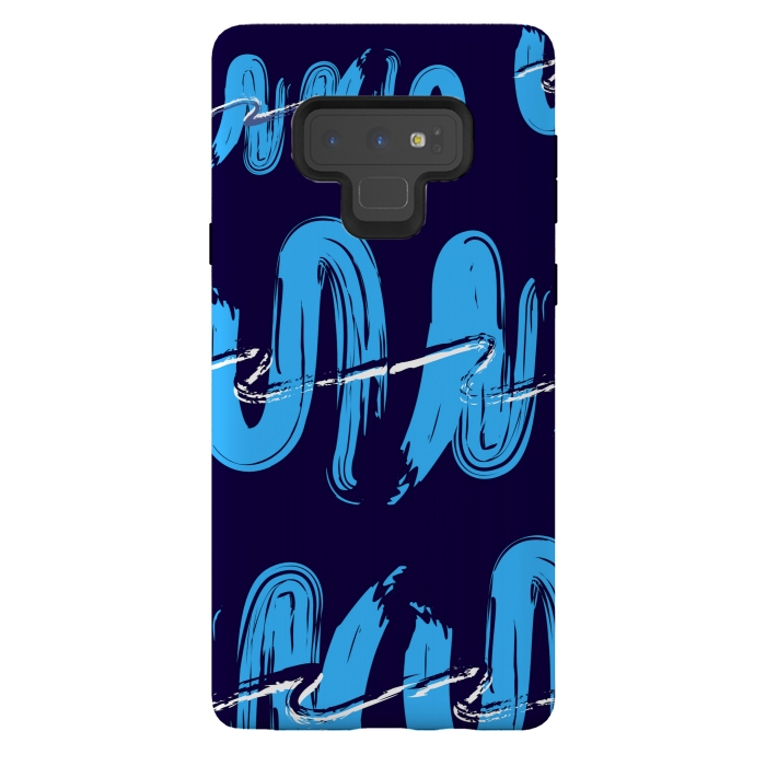 Galaxy Note 9 StrongFit ZIG ZAG BLUE  by MALLIKA