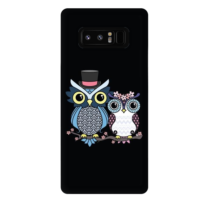 Galaxy Note 8 StrongFit Owl love  by Laura Nagel