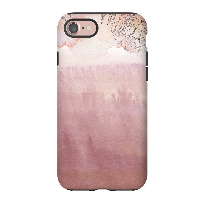iPhone 7 StrongFit Blush ink and florals by  Utart