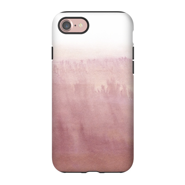 iPhone 7 StrongFit Pink and White hand drawn ink landscape  by  Utart