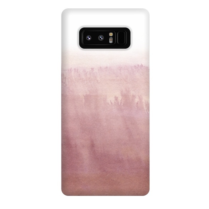 Galaxy Note 8 StrongFit Pink and White hand drawn ink landscape  by  Utart