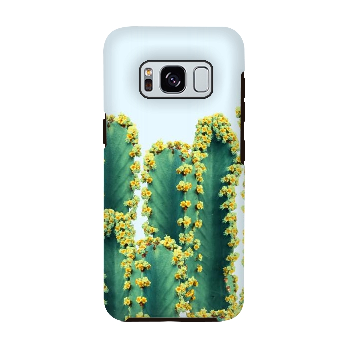 Galaxy S8 StrongFit Adorned Cactus by Uma Prabhakar Gokhale