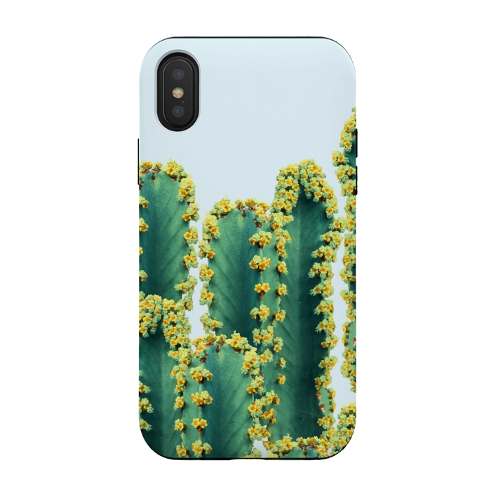 iPhone Xs / X StrongFit Adorned Cactus by Uma Prabhakar Gokhale