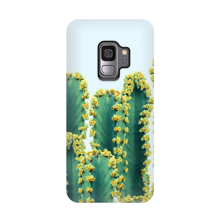 Galaxy S9 StrongFit Adorned Cactus by Uma Prabhakar Gokhale