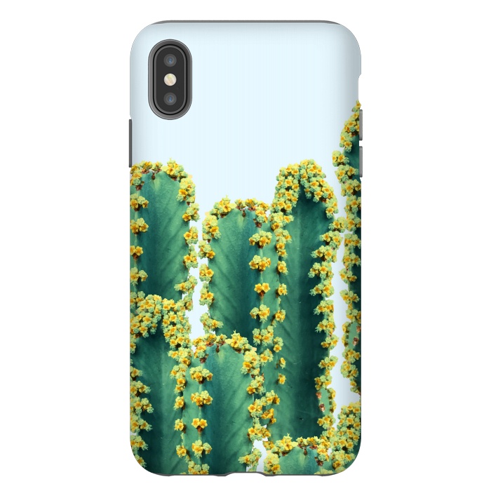 iPhone Xs Max StrongFit Adorned Cactus by Uma Prabhakar Gokhale