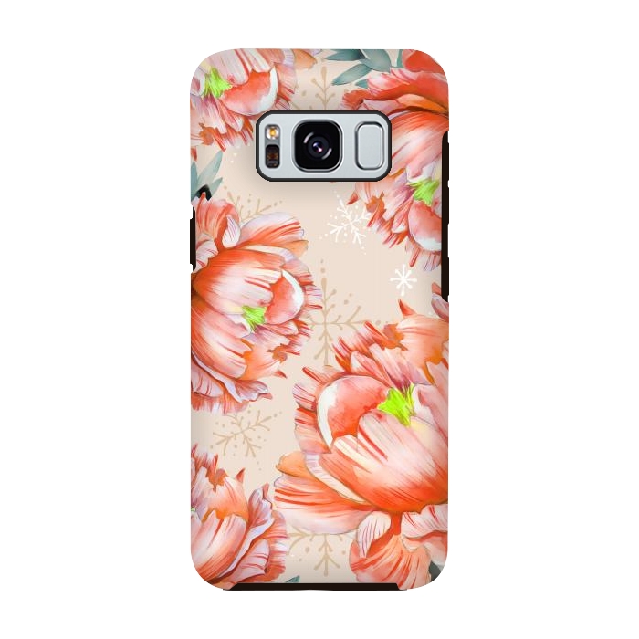 Galaxy S8 StrongFit Lovely Peony by Creativeaxle