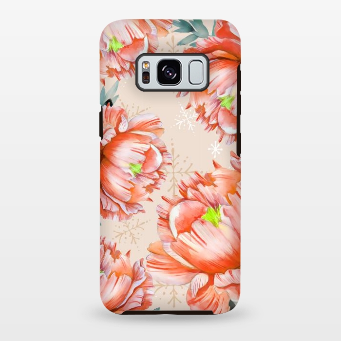 Galaxy S8 plus StrongFit Lovely Peony by Creativeaxle