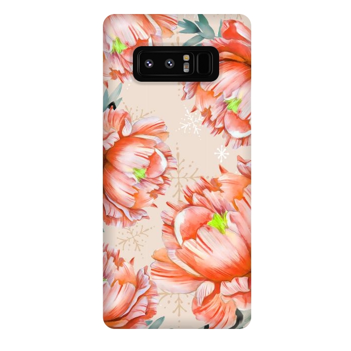 Galaxy Note 8 StrongFit Lovely Peony by Creativeaxle