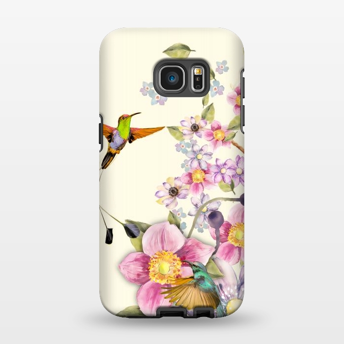 Galaxy S7 EDGE StrongFit Tropical Kingfisher by Creativeaxle
