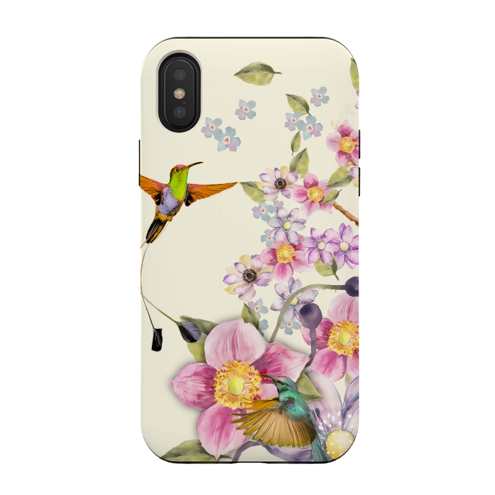 iPhone Xs / X StrongFit Tropical Kingfisher by Creativeaxle