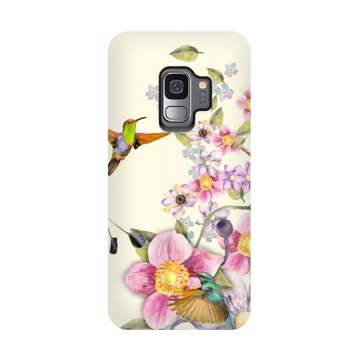 Galaxy S9 StrongFit Tropical Kingfisher by Creativeaxle